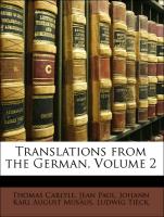 Translations from the German, Volume 2