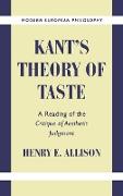 Kant's Theory of Taste