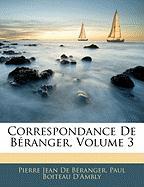 Correspondance De Béranger, Volume 3