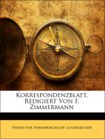 Korrespondenzblatt, Redigiert Von F. Zimmermann, I Jahrgang