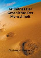 Grundriss Der Geschichte Der Menschheit