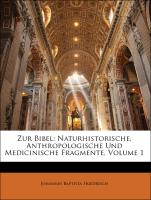 Zur Bibel: Naturhistorische, Anthropologische Und Medicinische Fragmente, Erster Theil