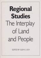 Regional Studies: The Interplay of Land and People