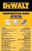 Dewalt Construction Math Quick Check: Extreme Duty Edition