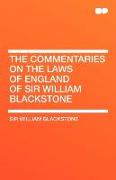 The Commentaries on the Laws of England of Sir William Blackstone Vol 5