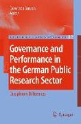 Governance and Performance in the German Public Research Sector