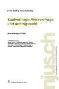 Kaufvertrags-, Werkvertrags- und Auftragsrecht, Entwicklungen 2009