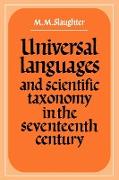 Universal Languages and Scientific Taxonomy in the Seventeenth Century