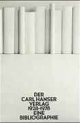 Der Carl Hanser Verlag 1928-1978