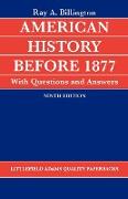 American History before 1877 with Questions and Answers