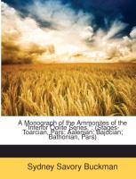 A Monograph of the Ammonites of the "Inferior Oolite Series,": (Stages-Toarcian, Pars, Aalenian, Bajocian, Bathonian, Pars)