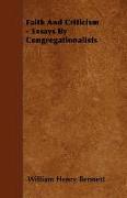 Faith and Criticism - Essays by Congregationalists