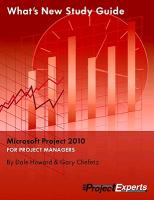 What's New Study Guide to Microsoft Project 2010