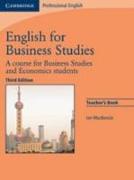 English for Business Studies - Third Edition. Teacher's Book