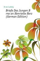 Briefe des jungen Börne an Henriette Herz