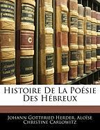 Histoire De La Poésie Des Hébreux