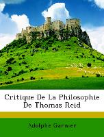 Critique de La Philosophie de Thomas Reid