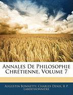 Annales De Philosophie Chrétienne, Volume 7