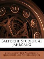Baltische Studien, 41 Jahrgang
