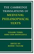 The Cambridge Translations of Medieval Philosophical Texts