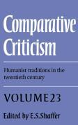 Comparative Criticism: Volume 23, Humanist Traditions in the Twentieth Century