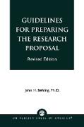 Guidelines for Preparing the Research Proposal