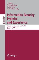 Information Security, Practice and Experience