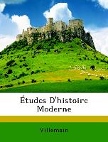 Études D'histoire Moderne