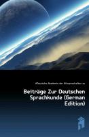 Beiträge Zur Deutschen Sprachkunde, Zweyte Sammlung