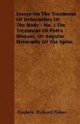 Essays on the Treatment of Deformities of the Body - No. I the Treatment of Pott's Disease, or Angular Deformity of the Spine