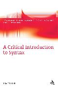 A Critical Introduction to Syntax