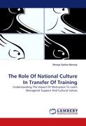 The Role Of National Culture In Transfer Of Training