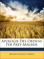Apologie Des Ordens Fer Frey-Mäurer