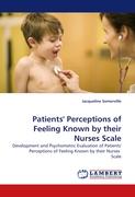 Patients'' Perceptions of Feeling Known by their Nurses Scale