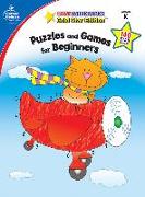 Puzzles and Games for Beginners, Grade K: Gold Star Edition