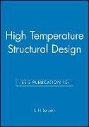 High Temperature Structural Design (Esis Publication 12)