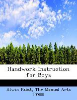 Handwork Instruction for Boys