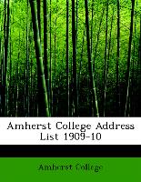 Amherst College Address List 1909-10