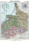 Historische Karte: Provinz Ostpreussen ­ um 1910 (Plano)