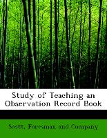 Study of Teaching an Observation Record Book