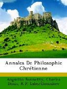 Annales De Philosophie Chrétienne