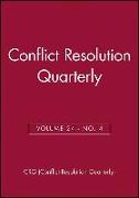 Conflict Resolution Quarterly, Volume 24, Number 4, Summer 2007