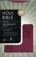 NKJV, Ultraslim Reference Bible, Imitation Leather, Dark Pink, Red Letter Edition.Center Column