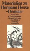 Materialien zu Hermann Hesses »Demian«