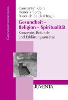 Gesundheit - Religion - Spiritualität