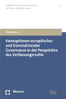 Konzeptionen europäischer und transnationaler Governance in der Perspektive des Verfassungsrechts