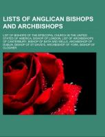 Lists of Anglican bishops and archbishops
