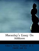 Macaulay's Essay on Addison