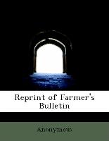 Reprint of Farmer's Bulletin