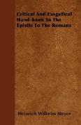 Critical and Exegetical Hand-Book to the Epistle to the Romans